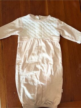 Paty gown pink and white with quilted top